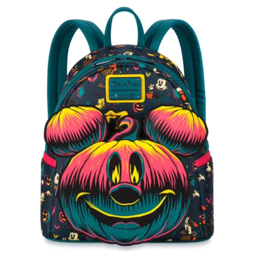NEW Mickey Mouse Halloween Glow-in-the-Dark Loungefly Mini Backpack